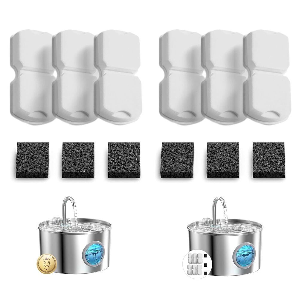 Cat Water Fountain Filter Replacement: 12 Cat Fountain Filter - 12 Pet